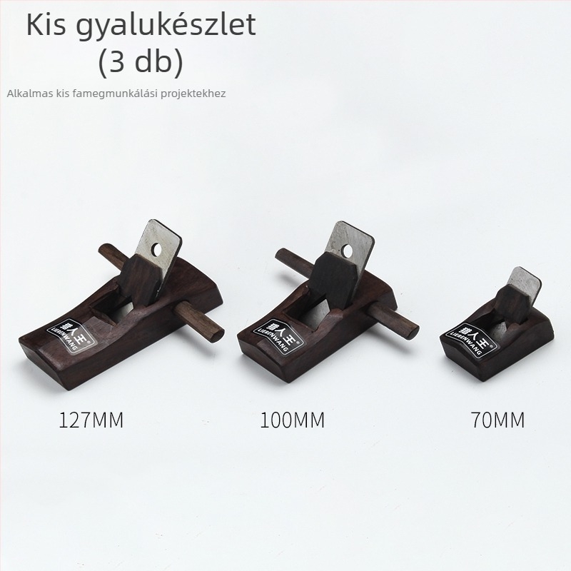 Ebonyfa kézi planőr készlet – 70 mm mikro planőr, 100 mm és 127 mm DIY fame