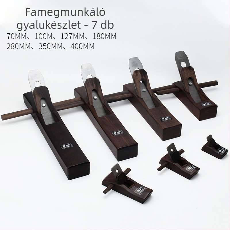 Ebonyfa kézi planőr készlet – 70 mm mikro planőr, 100 mm és 127 mm DIY fame