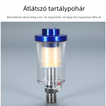 Olaj–víz szétválasztó szűrő festékszóró pisztolyhoz és légkompresszorhoz, magasnyomású pneumatikus tartozékok