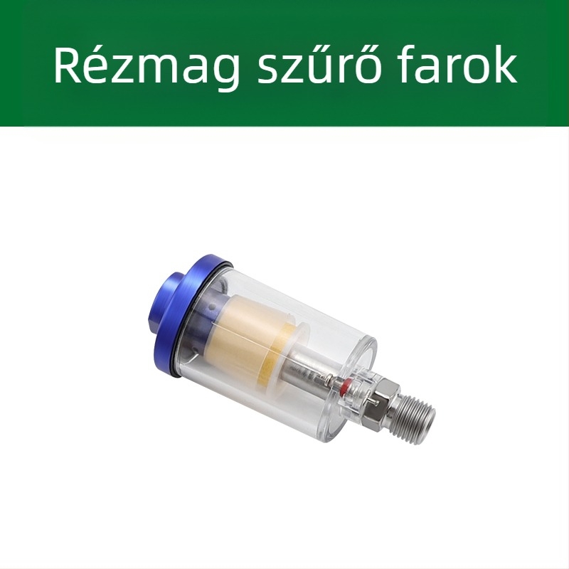 Olaj–víz szétválasztó szűrő festékszóró pisztolyhoz és légkompresszorhoz, magasnyomású pneumatikus tartozékok