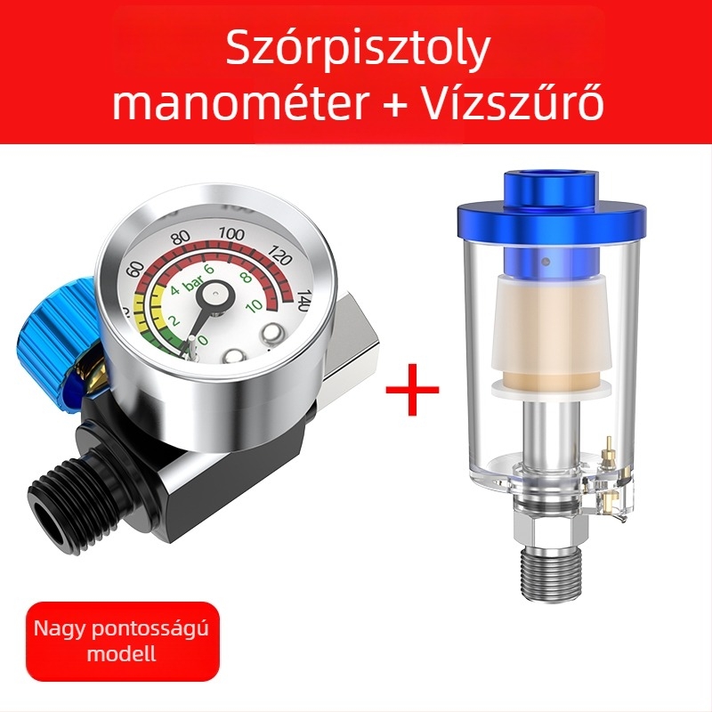 Olaj–víz szétválasztó szűrő festékszóró pisztolyhoz és légkompresszorhoz, magasnyomású pneumatikus tartozékok