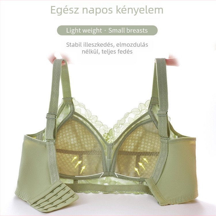 Női vékony, merevítő nélküli melltartó, teljes kosár, formázó hatás, kényelmes emelés