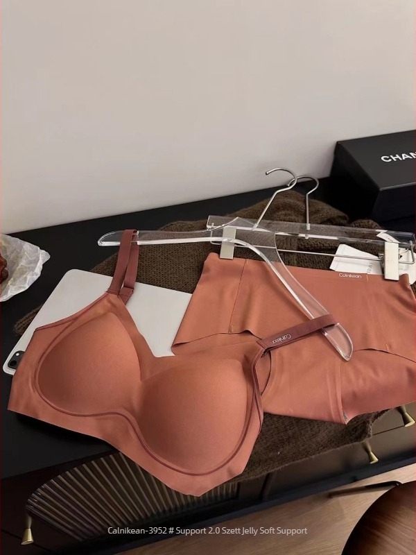 2.0 Zselés puha támasztó melltartó szett, latex, varrás nélküli, merevítő nélküli, kis méretű melltartóhoz, kényelmes női melltartó