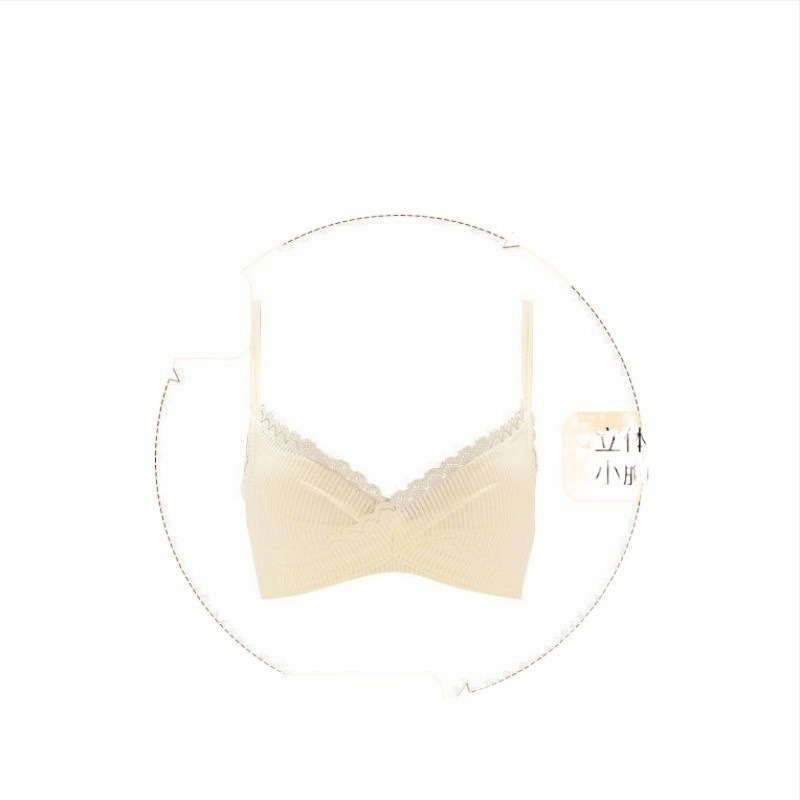 Merevítő nélküli melltartó szett kis mellű nőknek, push-up, 3/4 kosár, háromszög alakú kosarak, nylon, kényelmes viselet