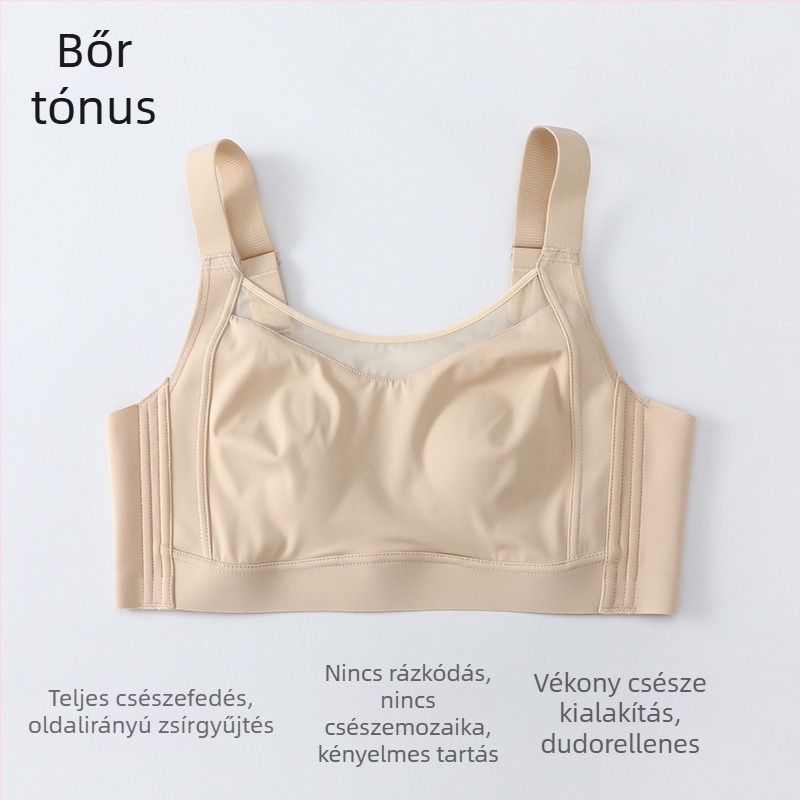 Nyári nagyméretű női melltartó, varrás nélküli, 3/4 kosár, vékony formázott kosár, kényelmes és puha