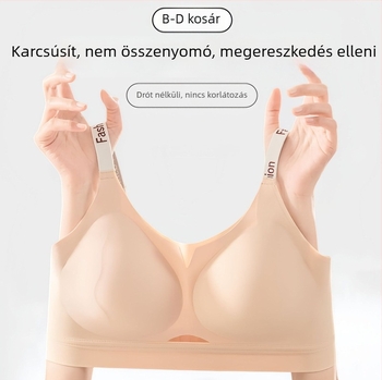 Nagy méretű női melltartó, lélegző, fixkosaras, drót nélküli, anti-lógás, emelés és összegyűjtés