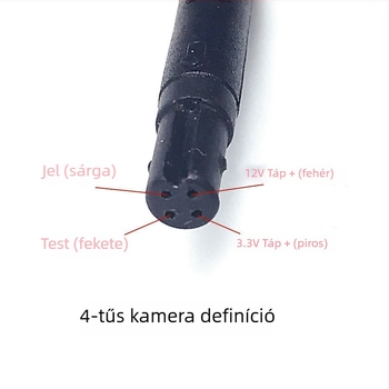 Hátsó kihúzható kamera rögzítőhöz, 4-lyukas és 5-lyukas modellek