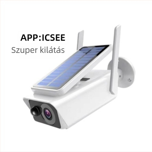 WiFi napelemes 360° kültéri kamera otthoni használatra