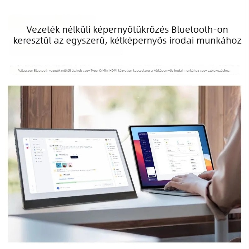 15,6 hüvelykes érintéses hordozható monitor – másodlagos kijelző Xboxhoz, PS5-höz és Switchhez, HDR400, IPS, 1920x1080, 60 Hz, HDMI és USB-C