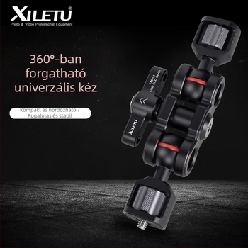 Happy Way TM-S1/TM-S2 Mágikus kar kamerákhoz, könnyű univerzális tartó monitor és stabilizátor számára, Micro SLR A7-hez, alumínium-magnézium ötvözet, tömeg 180 g, méretek 150 x 53.5 mm, terhelhetőség 2-5 kg