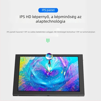 10,1 hüvelykes Raspberry Pi IPS kapacitív érintőképernyős HDMI monitor, 1280x800, hordozható ipari kijelző