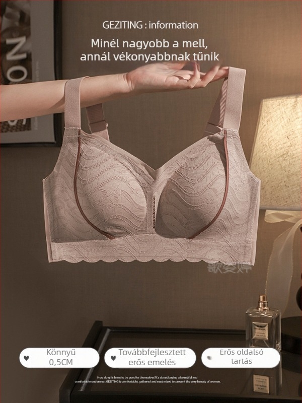 Pluszméretű, vezeték nélküli melltartó teljes kosár, vékony formázott kosarak, nyom nélküli kényelem, varratmentes