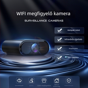 Vezeték nélküli beltéri megfigyelő kamera távoli megfigyeléssel mobilalkalmazáson keresztül, akkumulátoros működés, éjjellátás, 1080p