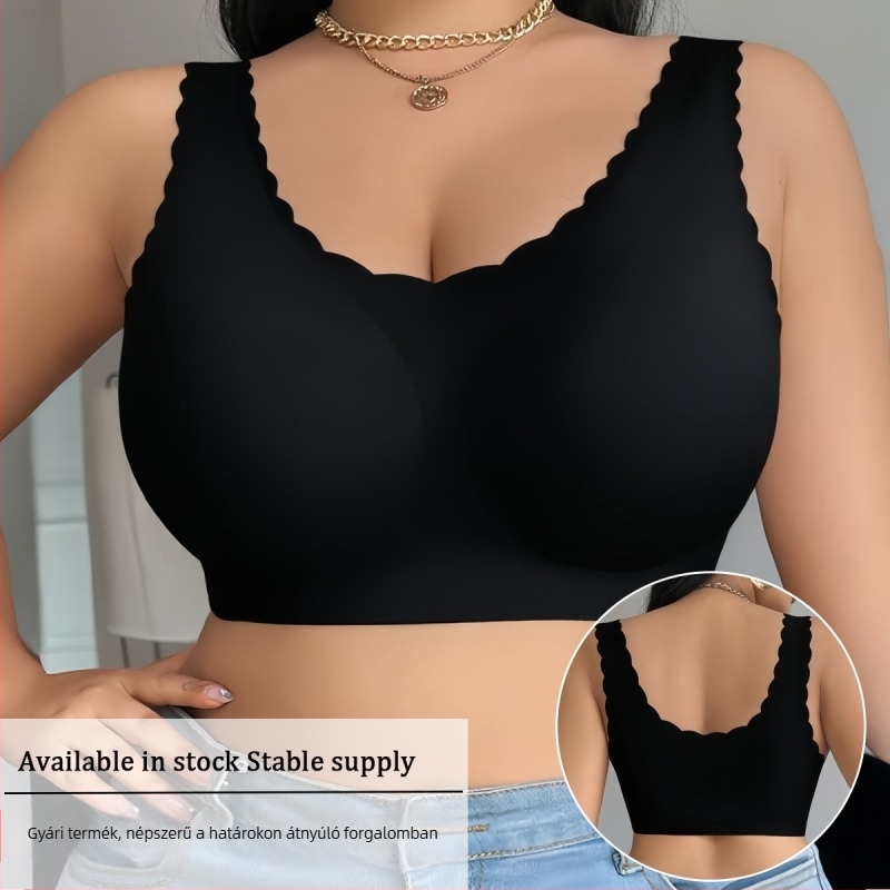 Népszerű plusz méretű push-up melltartó, európai/nyugati stílusban, 1XL–4XL