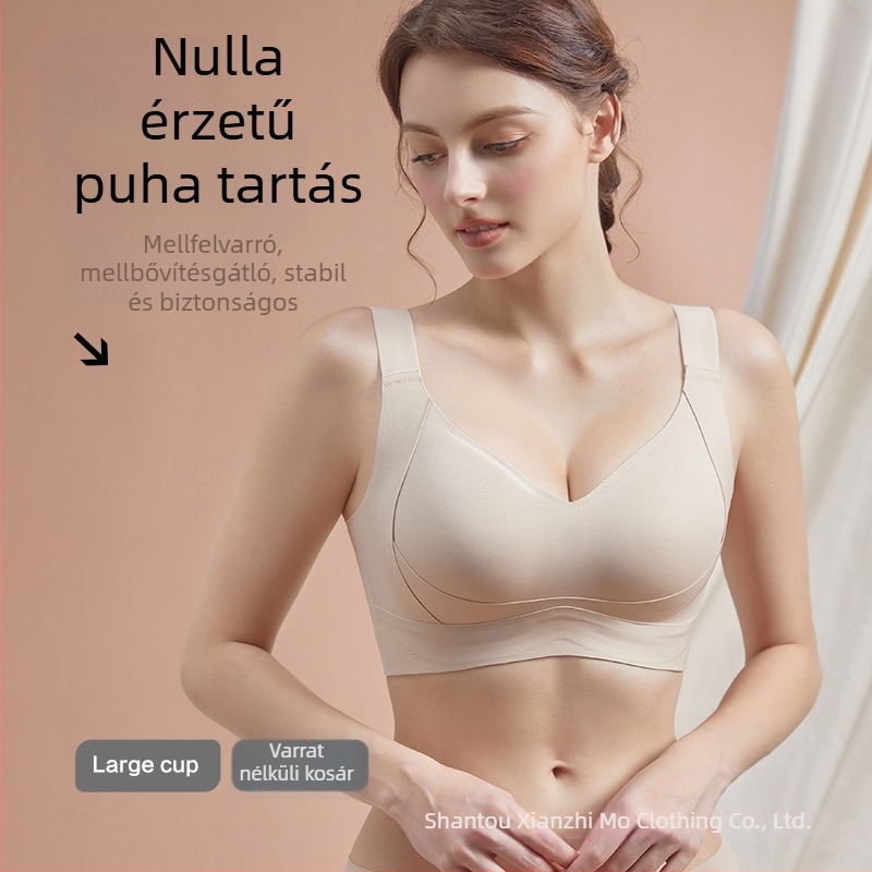 Pluszméretű, teljes kosaras, légáteresztő, merevítés nélküli melltartó, emelő és formázó hatás, hátul öt sor záródás, kényelmes
