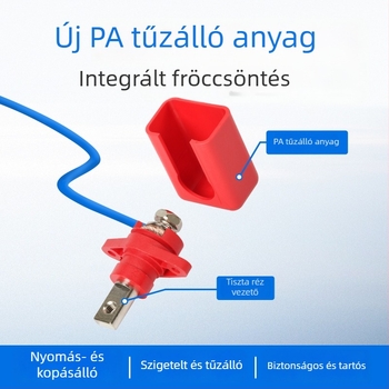 Gyémánt alakú falon átmenő terminál energia-tároló csatlakozó lítium-ion akkumulátorhoz, 150A/300A/500A