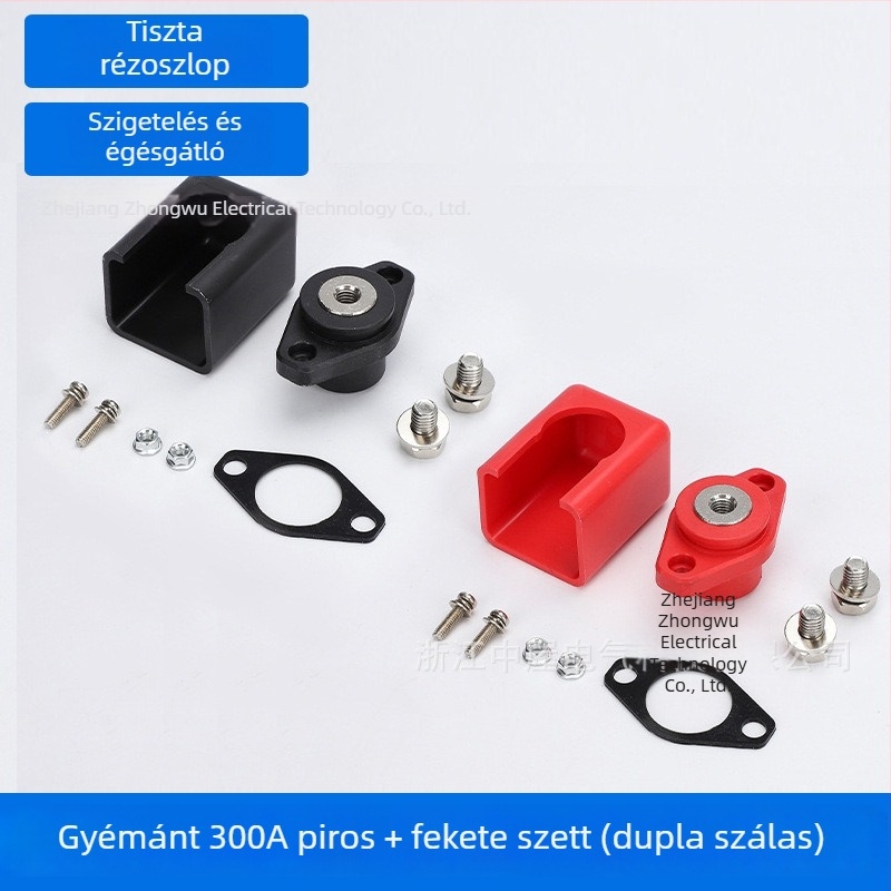 Gyémánt alakú falon átmenő terminál energia-tároló csatlakozó lítium-ion akkumulátorhoz, 150A/300A/500A