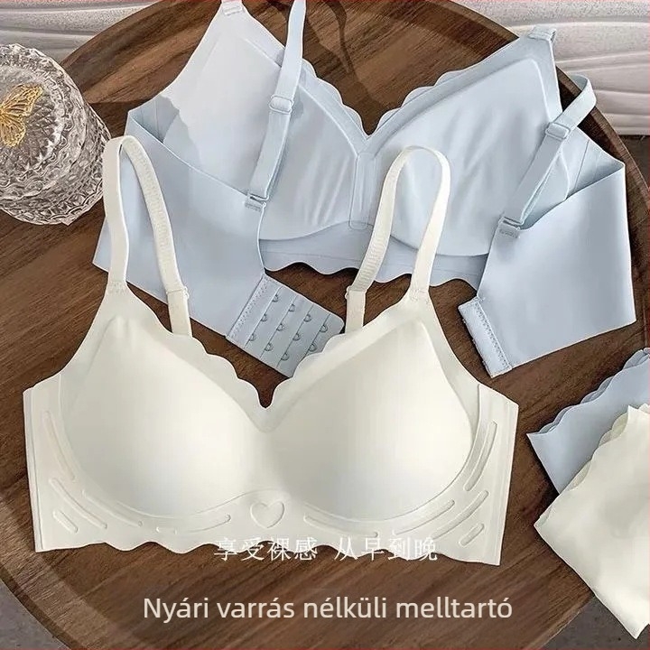 Varratlan női melltartó kis méretű mellekhez, fémkosárok nélkül, push-up hatás, támasz és kényelem