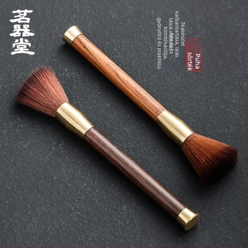 Fából készült teás ecset Ebony és Rosewood, tömörfa, szálmentes, a kung-fu tea ceremóniához