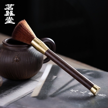 Fából készült teás ecset Ebony és Rosewood, tömörfa, szálmentes, a kung-fu tea ceremóniához