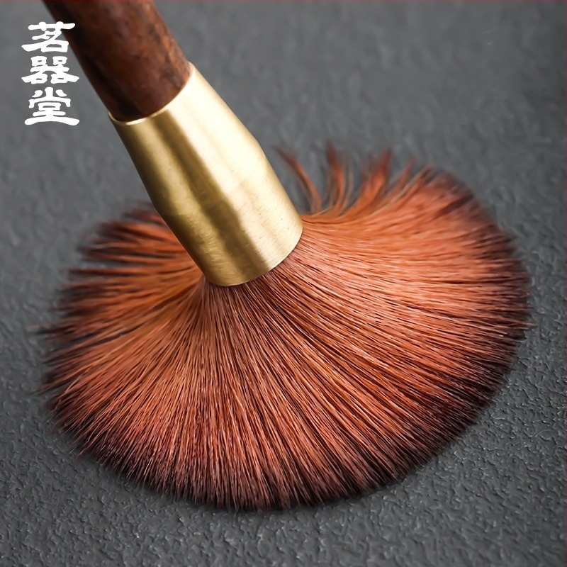 Fából készült teás ecset Ebony és Rosewood, tömörfa, szálmentes, a kung-fu tea ceremóniához