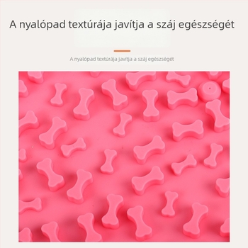 Szilikonból készült nyalópad, szívókoronggal, lassú etetésre és kutyatál