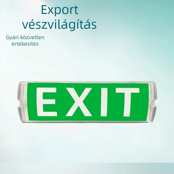 LED vészvilágítás tűzvédelmi evakuációhoz, biztonságos kijárat jelzőfény angol felirattal, IP65, Jh-3511 modell