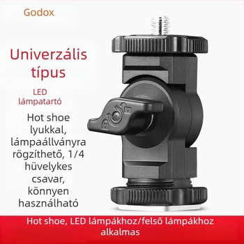 Shenniu eredeti LED világítás kiegészítő fényhez, L-alakú lámpatartó, kamera tartó és mikrofon/monitor adapter