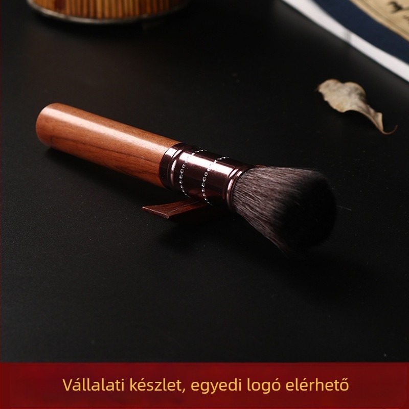 Tea ceremony kiegészítők: teáskanna-karbantartó ecset és teás tálca ecset, ebony és rosewood