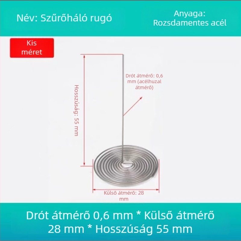 Rozsdamentes acél teáskanna csőr szűrő, rugós teainfúzor
