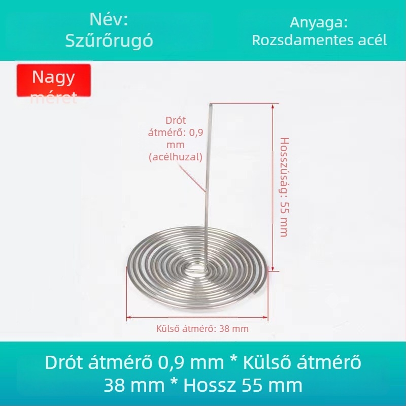 Rozsdamentes acél teáskanna csőr szűrő, rugós teainfúzor