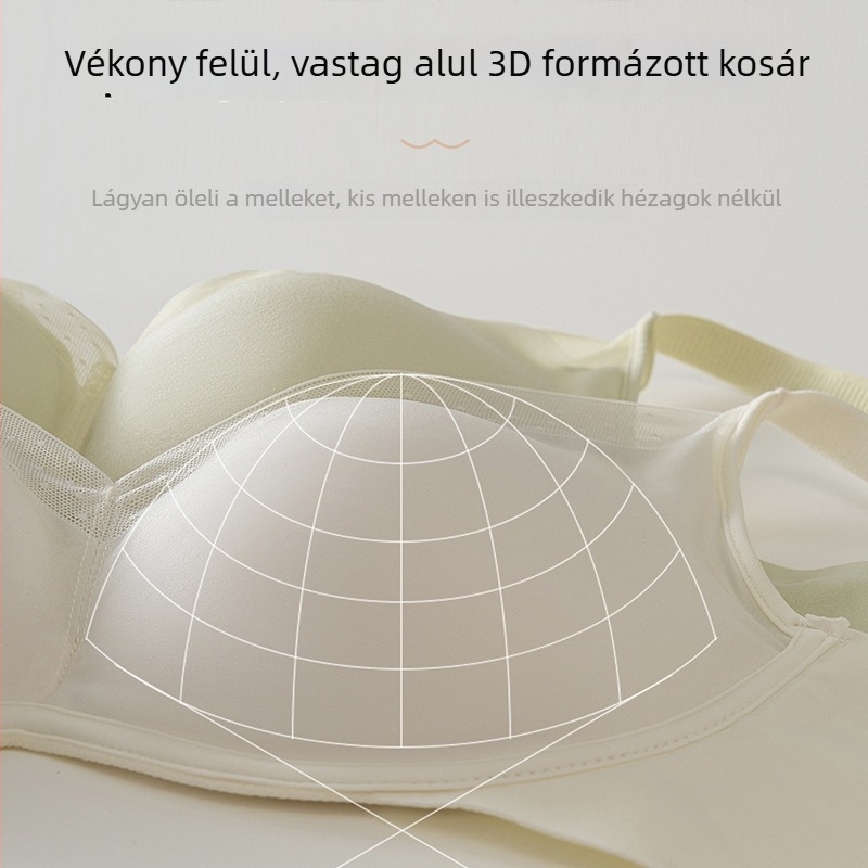 Modal anyagú push-up melltartó kis mellemhez, varrás nélküli, lélegző háló, 3D formázás