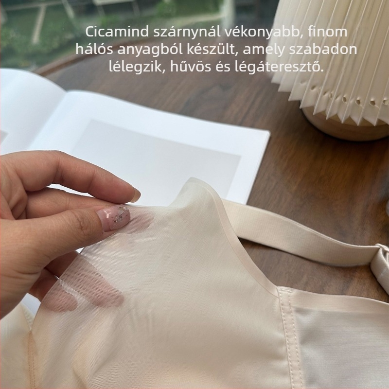 Varrat nélküli melltartó latex belsőkosarakkal, Mulberry Silk és Modal keverékből, légáteresztő és összefogó