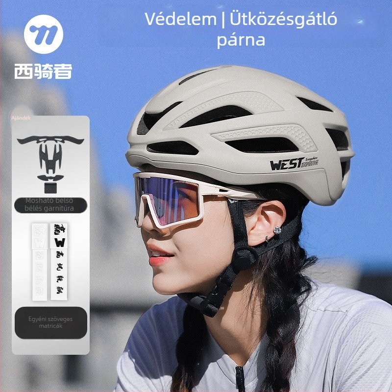 West Rider kerékpáros sisak, lélegző egyrészes kialakítás, terep- és országúti kerékpárokhoz, uniszex