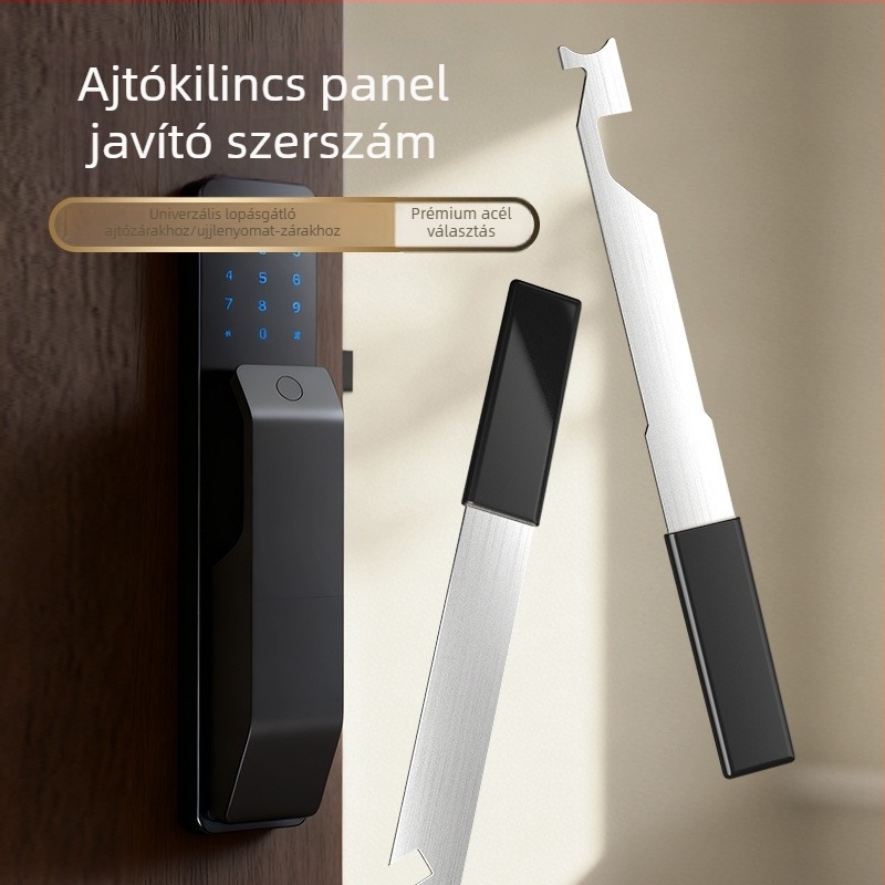 Intelligens ujjlenyomat-ajtózár javító készlet, csavarhúzóval és panel javító eszközzel