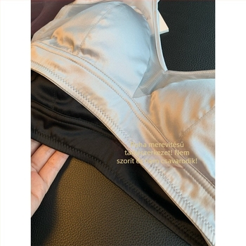 Kétszínű mulberry silk melltartó nőknek – bőrbarát, lélegző, gyöngyházfényű textúra, drót nélküli