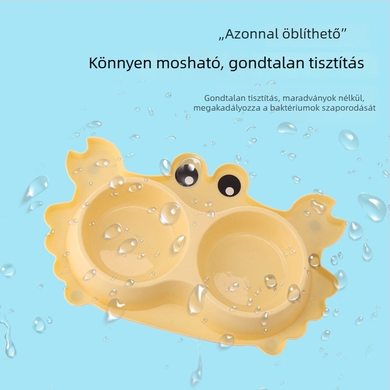 Lassú etetésre tervezett szőnyeg dupla tálakkal, kiömlés elleni, macska és kutya számára, rozsdamentes acél