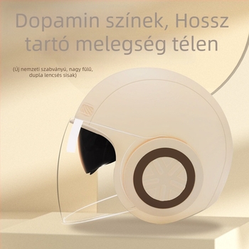 3/4 sisak elektromos járművekhez, uniszex, téli melegen tartó, minden évszakban hordható, ABS műanyag