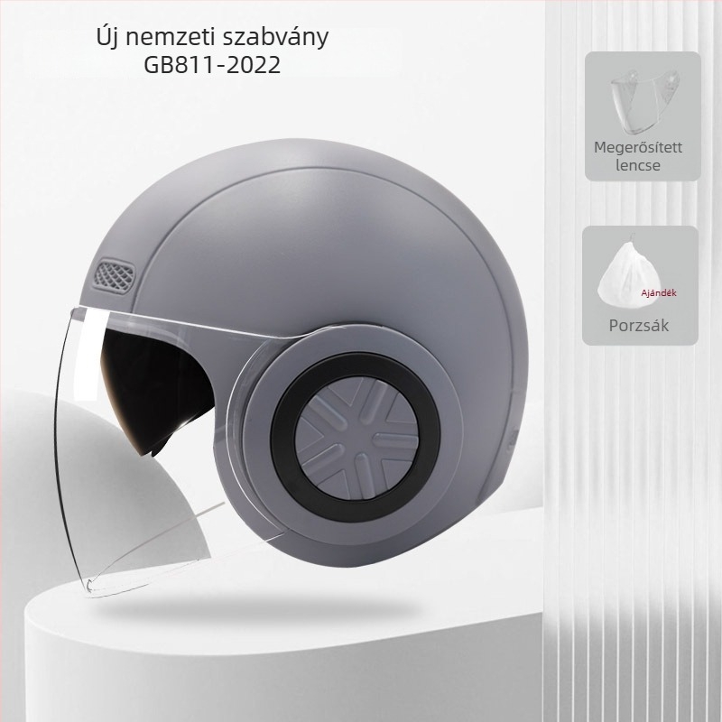 3/4 sisak elektromos járművekhez, uniszex, téli melegen tartó, minden évszakban hordható, ABS műanyag