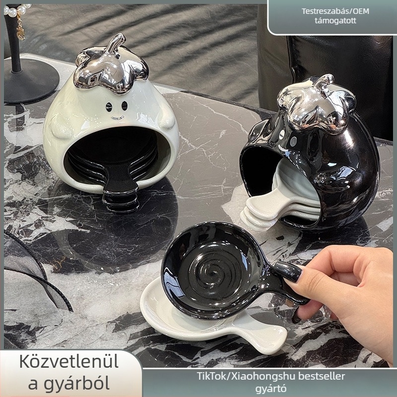 Kerámiából készült mártótál – kör alakú, 10–11 cm átmérő, színes máz, modern minimál stílus