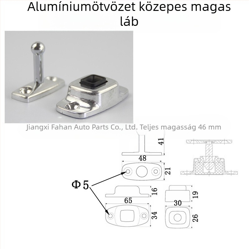 Ötvözetből készült ajtóstopper furgonhoz, rozsdamentes, új modell nagy ellenállással