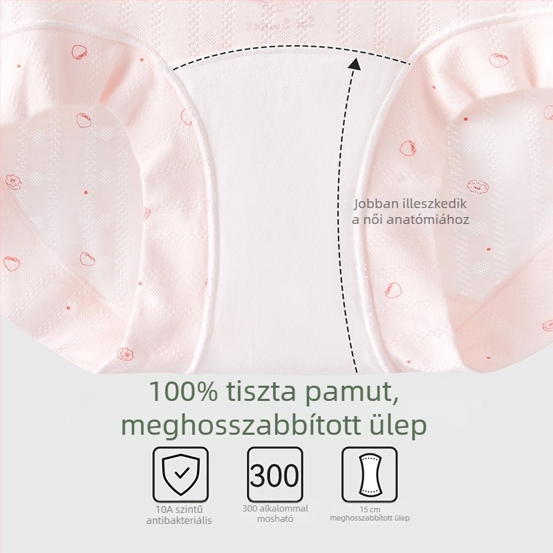 Gyerekeknek készült lányoknak háromszög alakú bugyi, A osztály, Modal Ice Silk, nyári vékony modell, 8 éves kortól