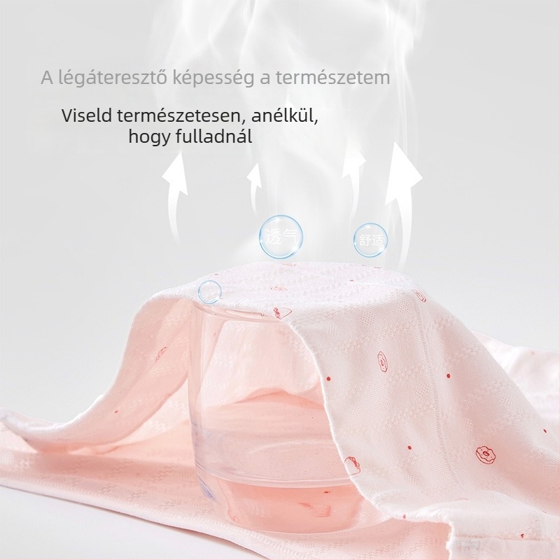 Gyerekeknek készült lányoknak háromszög alakú bugyi, A osztály, Modal Ice Silk, nyári vékony modell, 8 éves kortól