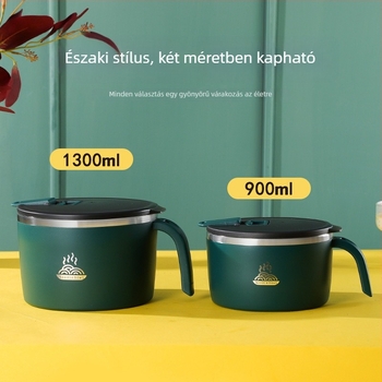 Diákházhoz való 304-es rozsdamentes acél instant tészta tál fedővel