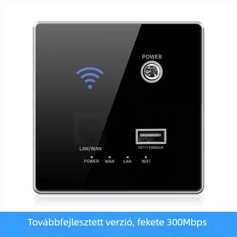 86-os típusú falra szerelt router- és Wi-Fi panel otthonra és szállodákba