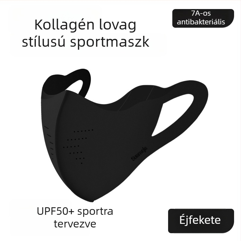 Tavaszi–Őszi meleg kerékpáros maszk, por- és napsugárvédelem, légáteresztő arcmaska unisex, illeszkedő kicsi arcformához