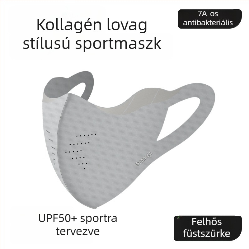 Tavaszi–Őszi meleg kerékpáros maszk, por- és napsugárvédelem, légáteresztő arcmaska unisex, illeszkedő kicsi arcformához