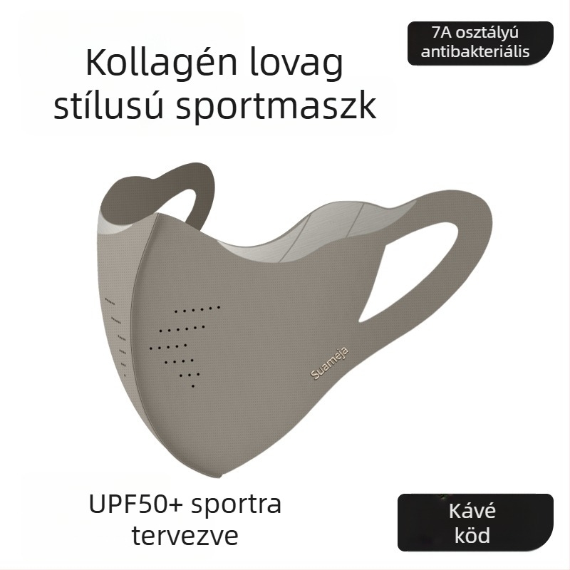 Tavaszi–Őszi meleg kerékpáros maszk, por- és napsugárvédelem, légáteresztő arcmaska unisex, illeszkedő kicsi arcformához