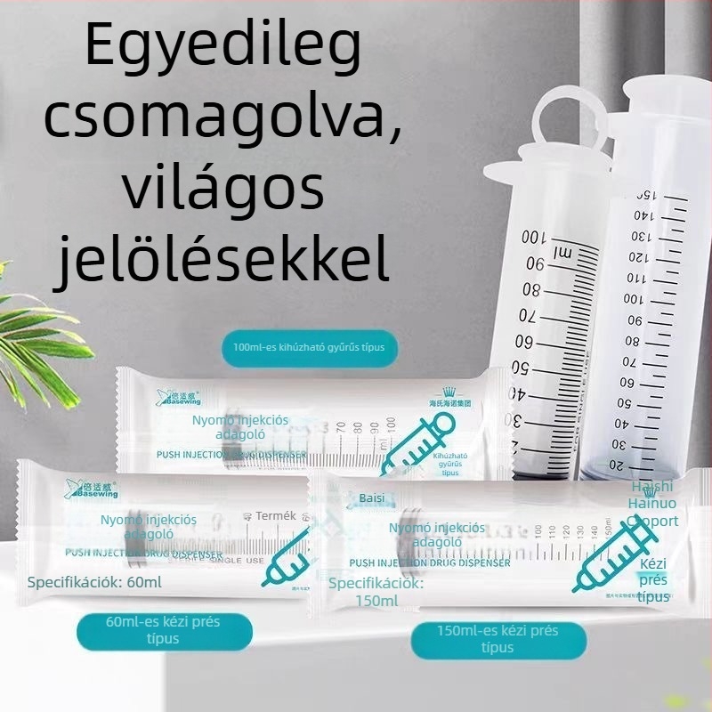 Macskáknak szánt gyógyszeradagoló fecskendő folyékony étel etetőcsővel, nagyméretű