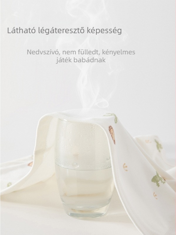 Újszülött pamutból készült őszi-téli két részes szett, magas derékkal a has védelére, Uniszex